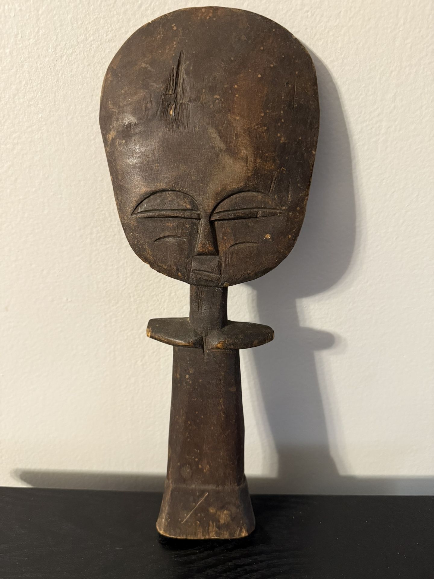Vintage Ashanti Fertility Carved Wood Akuaba Ghana Ritual Doll African