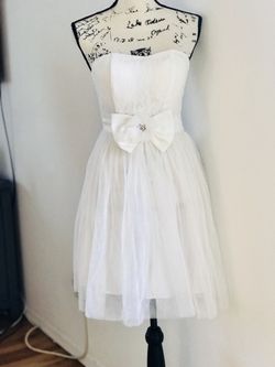New White Dress Size S