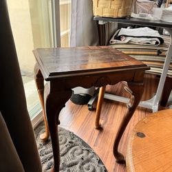 Wood side table