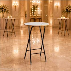 Round Folding Cocktail Bar Table