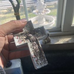 Sparkle & Faith Decor Set - Glitter Crucifix & Dove Cross