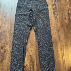 Lululemon Align High-Rise Pant 25" Leopard Camo Deep Coal Multi