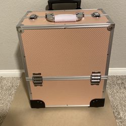 Pink Portable Makeup Case