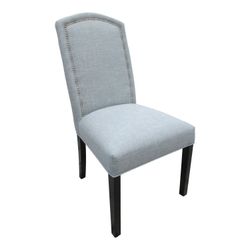 linen nailhead dining desk chair
