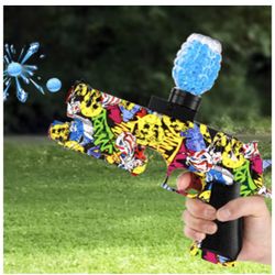 Water Ball Splatters - Electric Ball Splatter with 40000 Water Beads Automatic Splatter with Rechargeable Battery Outdoor Team Game Toy for Adu
