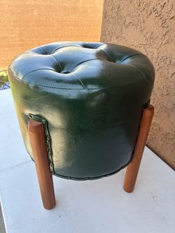 Faux Leather Emerald Stool 