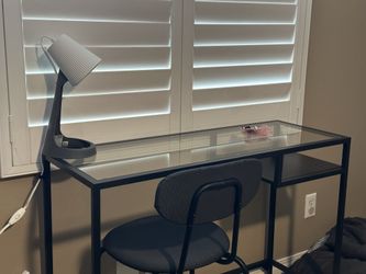 IKEA Glass Desk - Sleek + Modern