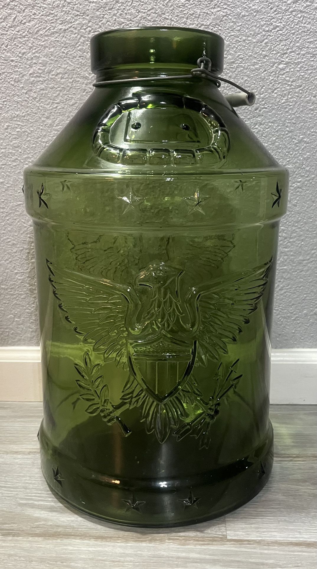 LARGE Vintage Libbey Glass Jug 5 Gallon BICENTENNIAL 1776-1976