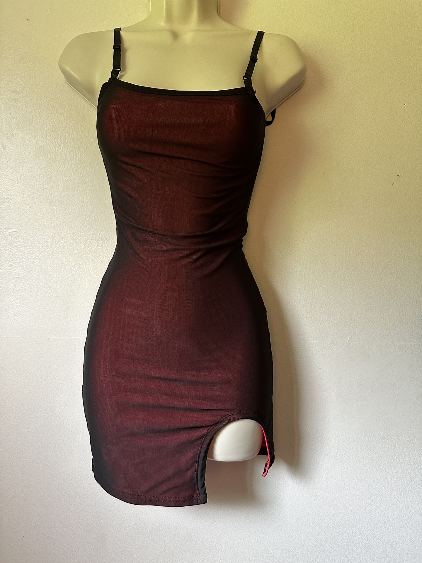 Red and Black Bodycon Dress