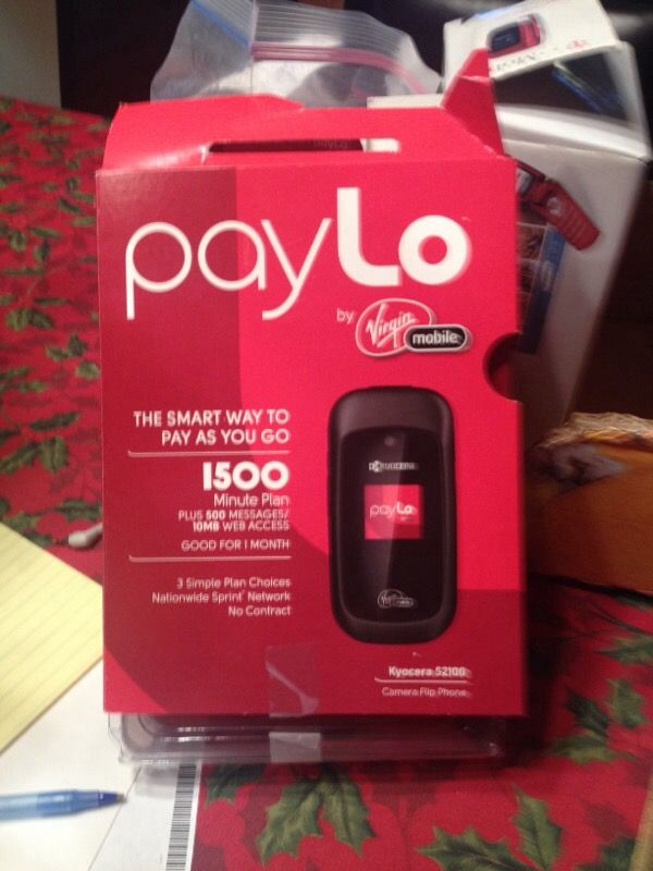 Radio shack Virgin Kyocera S2100 camera flip phone