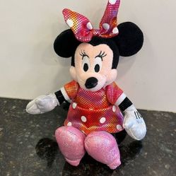 TY Beanie Baby - Disney Sparkle - MINNIE MOUSE (Rainbow Dress) (8 inch) 