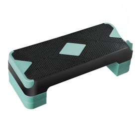 26.5" Aerobic Exercise Step Platform w/4 Risers Adjustable Workout Stepper Green