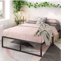 Full 14 Inch Metal Platform Bed Frame