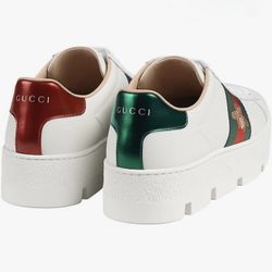 Gucci Ace Platform Bee Sneakers Women’s Size 7 – Authentic, Excellent Condition 