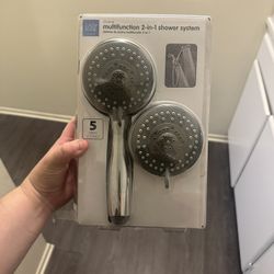 Chrome Multifunction 2-in-1 Shower System