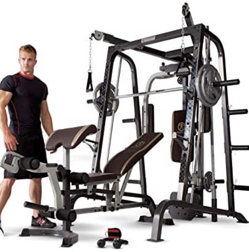 Marcy Smith Cage Workout Machine Total Body Training Home Gym System with Linear Bearings - Selling Without Weights - See At Amazon $999 Asking 