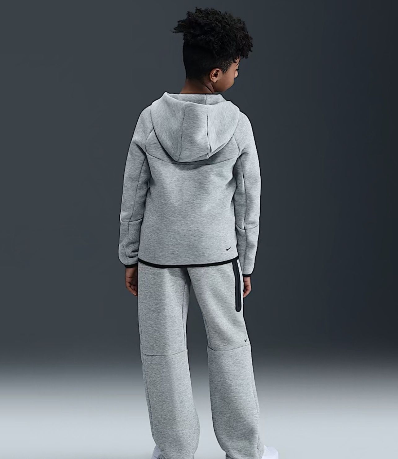 Nike NSW Tech Fleece Big Kids Full Zip Hoodie HV5867 063 Pants HV5869 063 Medium