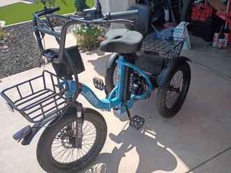 ELECTRIC 3 WHEEL FOLDABLE BICYCLE TRICYCLE BIKE