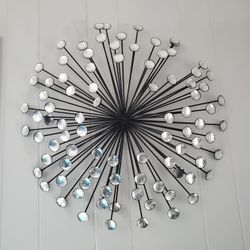 SUNBURST METAL WALL ART