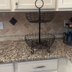 Two Tier Wire Basket.  
