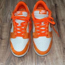 Orange Nike dunks 