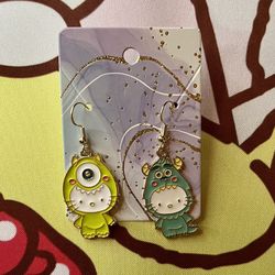Hello Kitty/Monsters Inc earrings