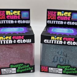NeeDoh Nice Cube Glitter & Glow Each