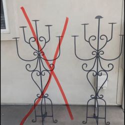 1 Wrought Iron Candle Stand Candelabra