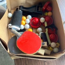 Ping-Pong Net Paddles And Balls