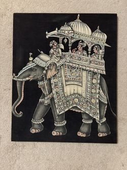 Decorative cloth wall hanging. Authentic Batik Print.