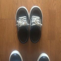 (USED) RICK OWEN DRKSHDW VINTAGE LOW BLACKS (SIZE 45 EU 12 US MENS)