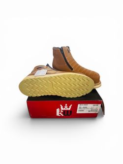 Leather work boots
