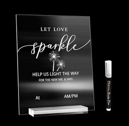 Sparkle Send Off Sign With Chalk Marker