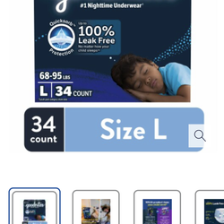 Goodnight diaper pull ups