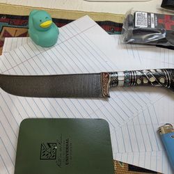 Set Of 2, Or Buy 1 Damascus Souvenir Custom Chefs Knife 