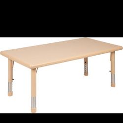 24"W x 48"L Height

Adjustable Natural Plastic

Activity Table - Preschool Table