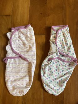 Swaddle Me Velcro Swaddle Blanket Girls Side Small/Medium