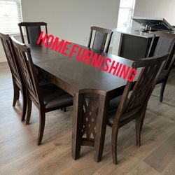Furniture Table With Six Chair