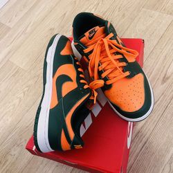 MIAMI HURRICANES DUNKS (Size 10)