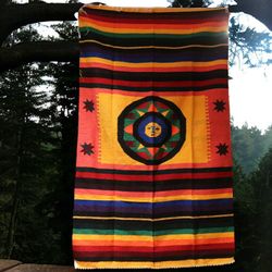 Sun God Hand Woven Blanket