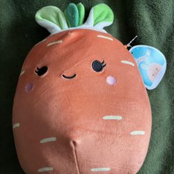 Caroleena the Carrot with Bunny Ears 8” Squishmallow 