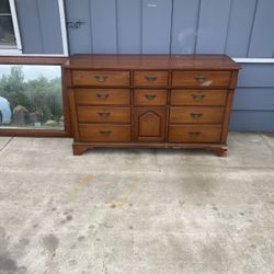 Mid Century Drexel Buffet Dresser With Mirror 1953