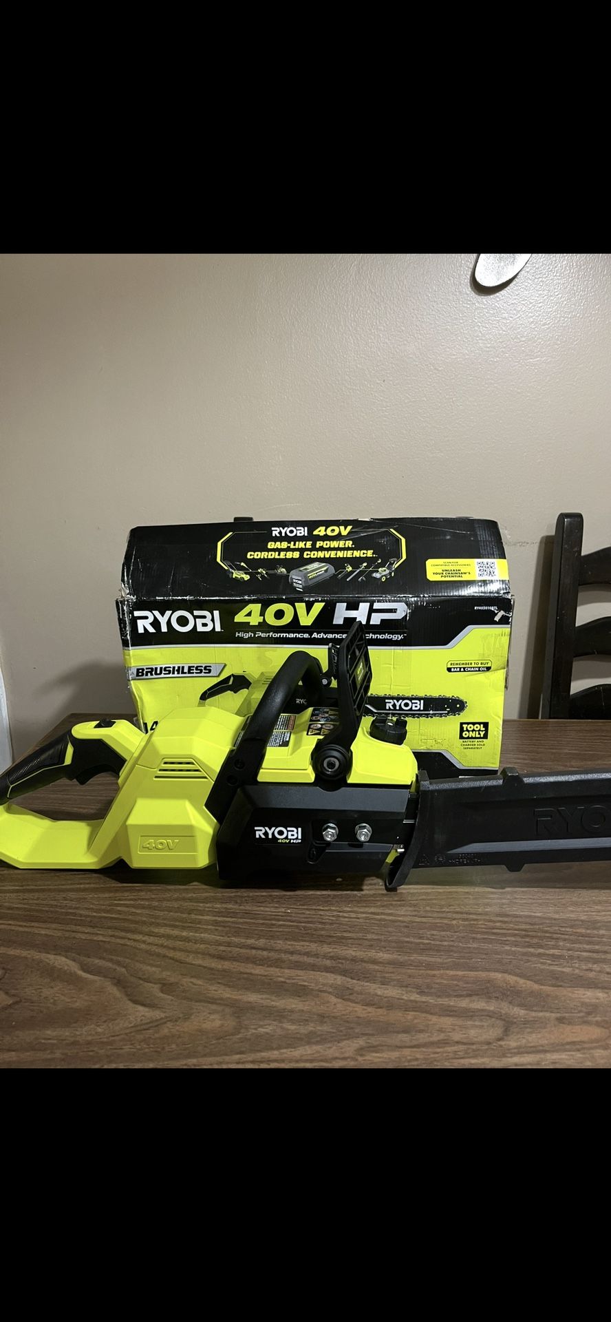 Ryobi 40v HP Brushless 14” Chainsaw 