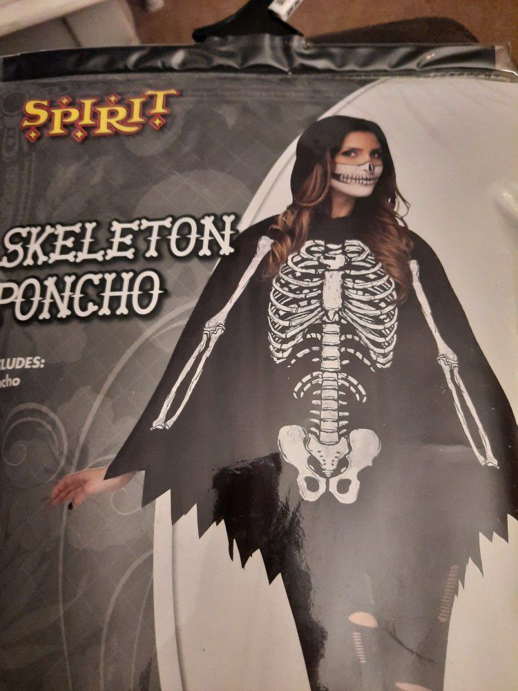 Womens Spirit Halloween Skeleton Costume One Size & XL