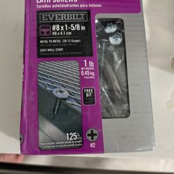 Number 8×5 1/8 inch ever Bill self drilling last screws