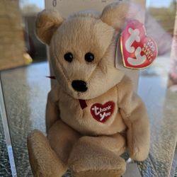 10 Yr Anniversary Thank You Beanie Baby Bear