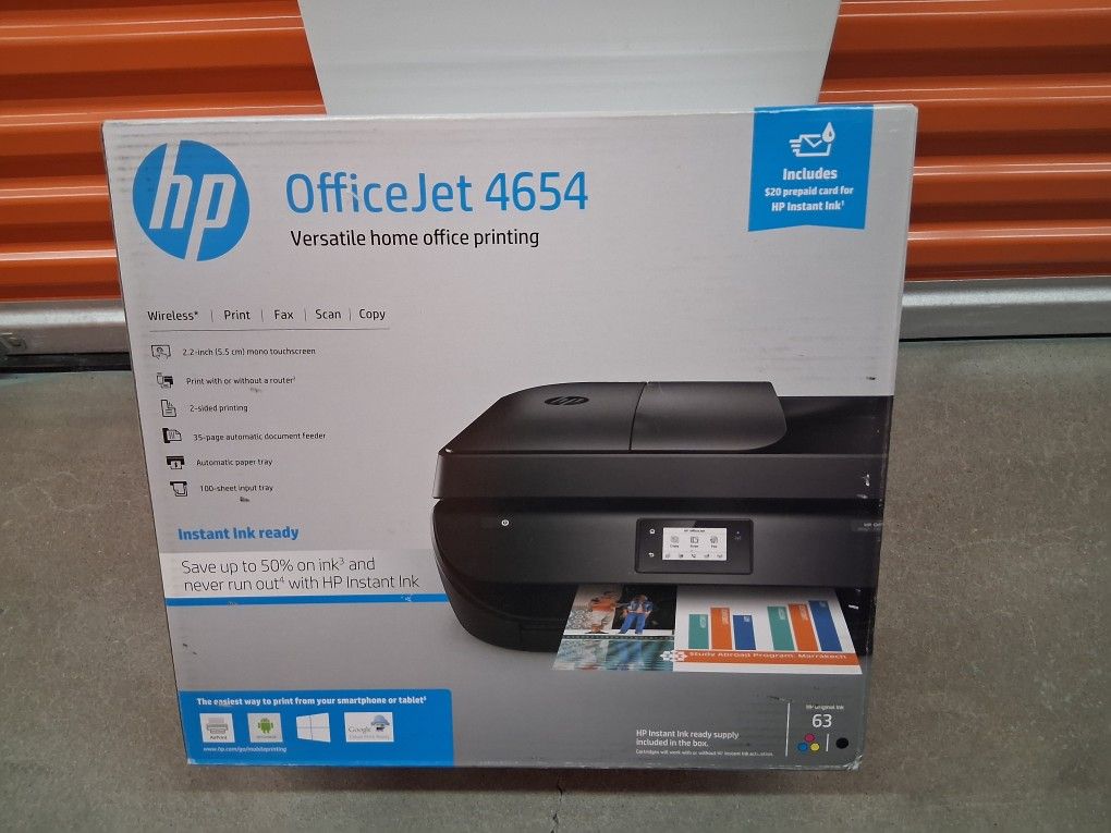 Hp Office Jet Printer 4654 Brand New Sealed
