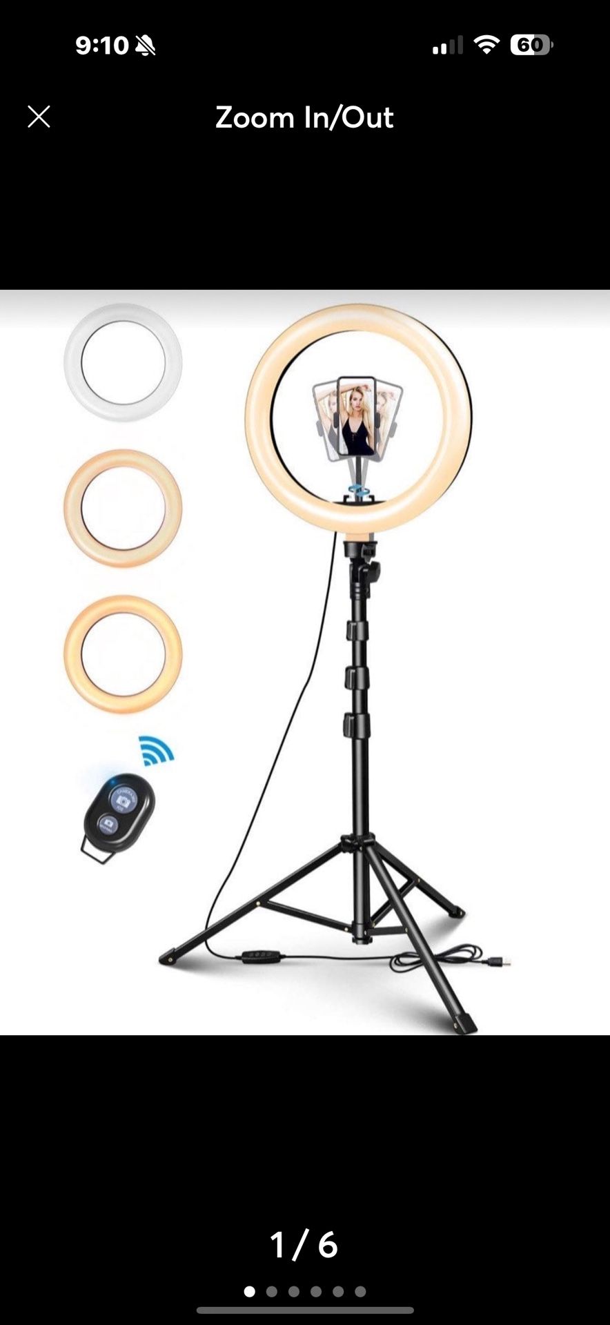 8”Selfie Ring Light with Tripod Stand