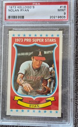 1973 Nolan Ryan psa 9 lot of 2 Kellogg