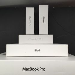 Apple boxes -iPhone, iPad, MacBook Pro